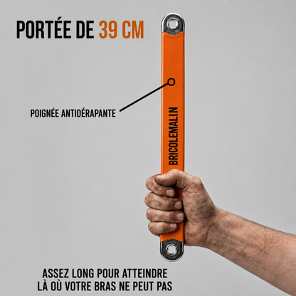 BRICOLEMALIN® – ATTEIGNEZ LES BOULONS QUE VOTRE CLIQUET NE PEUT PAS ATTEINDRE