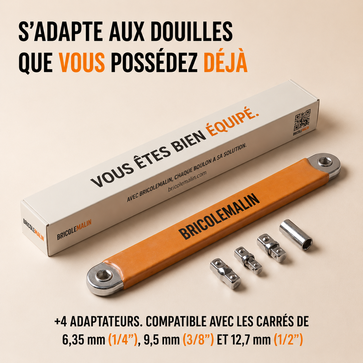 BRICOLEMALIN® – ATTEIGNEZ LES BOULONS QUE VOTRE CLIQUET NE PEUT PAS ATTEINDRE