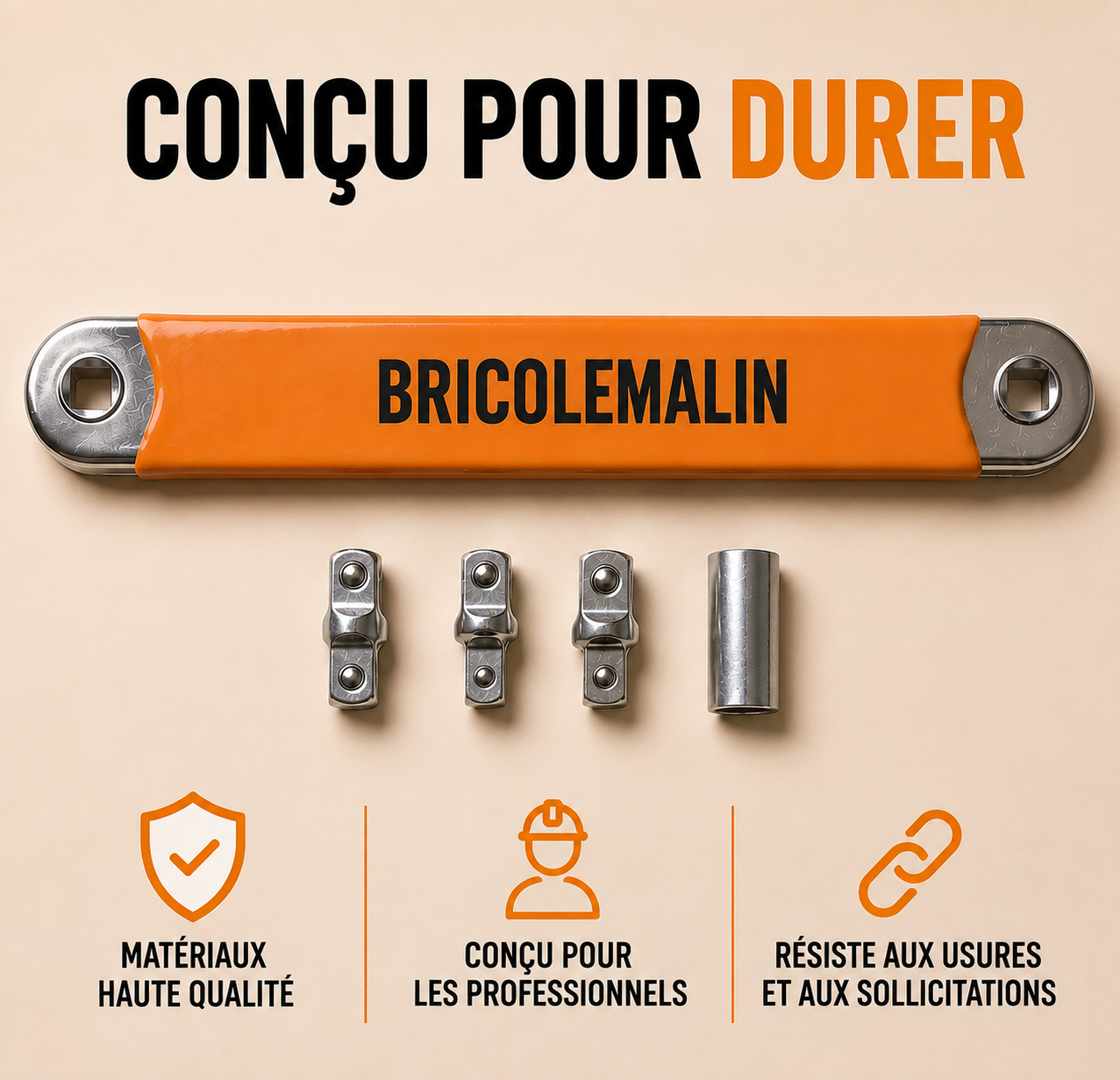 BRICOLEMALIN® – ATTEIGNEZ LES BOULONS QUE VOTRE CLIQUET NE PEUT PAS ATTEINDRE